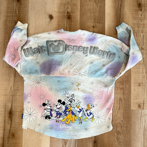 Walt Disney World 100 Anniversary Mickey Friends Tie-Dye Spirit Jersey Sz L - Picture 4 of 15